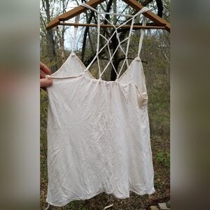 VTG Sheer Ivory Cami Top